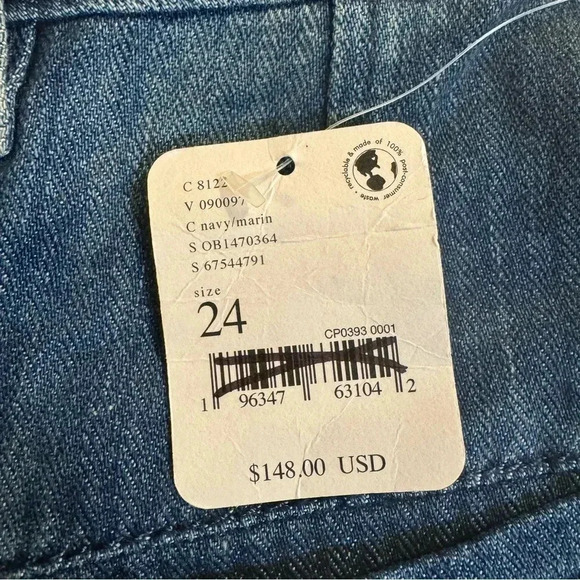 Free People Charlie Wide Leg Pants Low Rise Slouchy Jeans in Blue $148 - Picture 4 of 16